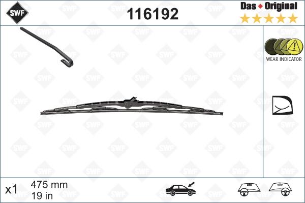 Ablaktörlő Audi/Seat/Skoda/VW 475mm