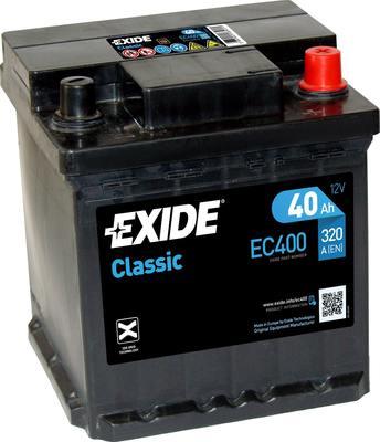 EXIDE akku Classic 40Ah, 320 A, J+ 175x175x190mm
