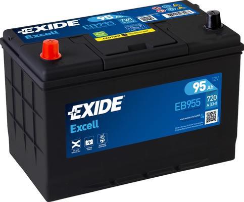 EXIDE akku Excell 95Ah, 720 A, B+ 310x175x226mm