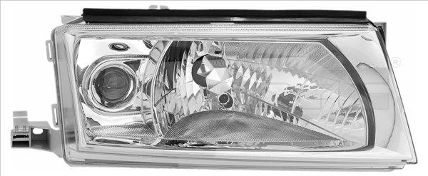 SKODA OCTAVIA правий H4+H3 прозрач. фара передня [9/00-]
