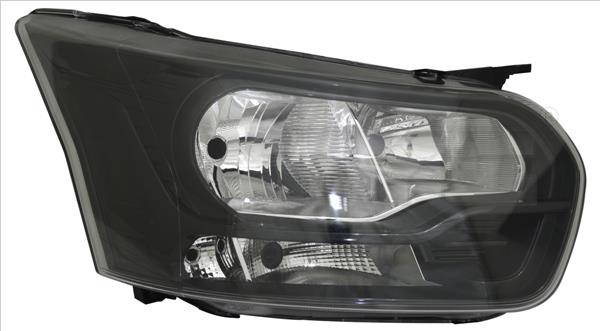 FORD TRANSITsit 06/16 - фара передня елек. пра.+ коректор H7/H15 Black