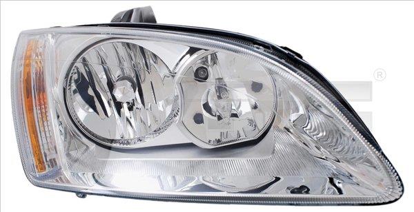 FORD FOCUS правий H1+H7 фара передня - хром фон