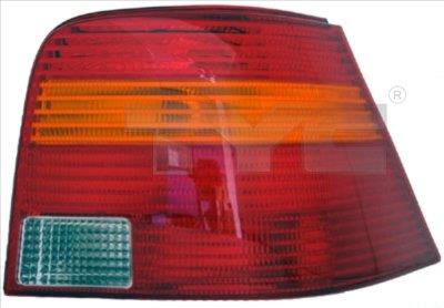 VW GOLF лівий жовто-червоний задній ліхтар (- патрон )