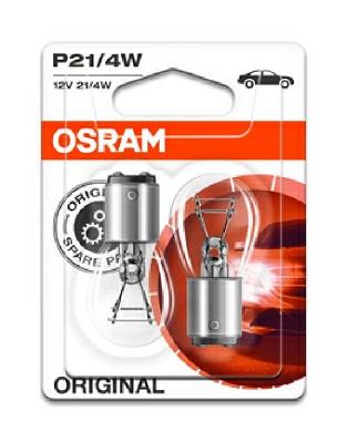 Автомобільна лампа: Р21/4W 12V 21/4W ВАZ15d (комплект 2 шт) blister