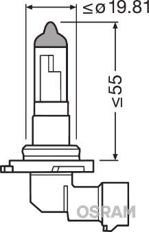 Авто лампа OSRAM / 1 шт. / H10 / 12V / PY20d / 50W / 850lm /