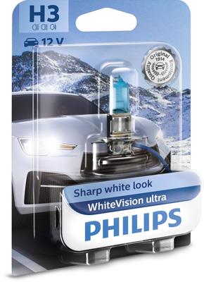 Авто лампа PHILIPS / 1 шт. / 12V / 24W / тип: H3 / цоколь: PK22s / 3900K / 1450 lm /
