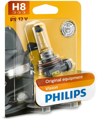 Автомобільна лампа: 12 [В] H8 Vision 35W цоколь PGJ19-1 Blister