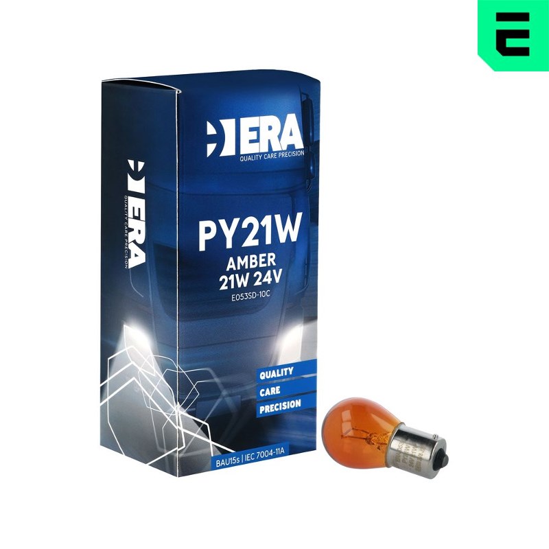 Автомобільна лампа PY21W 28V 21W BAU15S AMBER