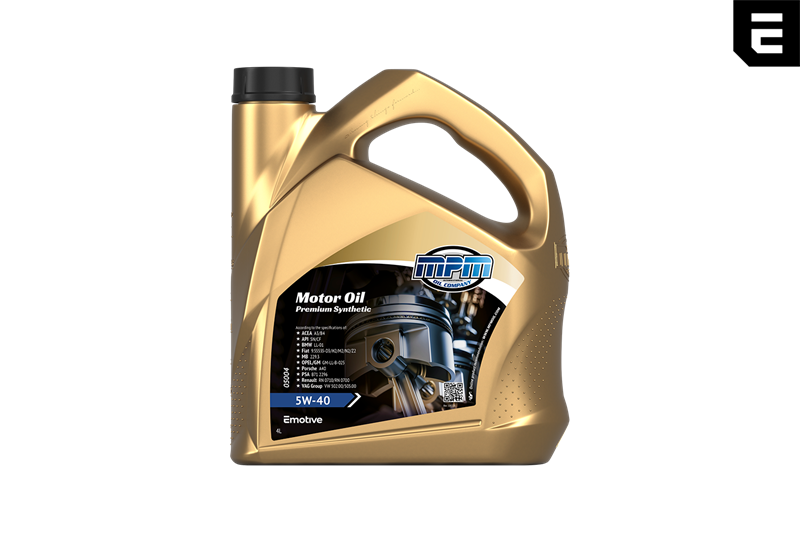 MPM Motorolaj 5W-40 Premium synt. 4 liter ;Br. kisker egységár: 4 419 ...