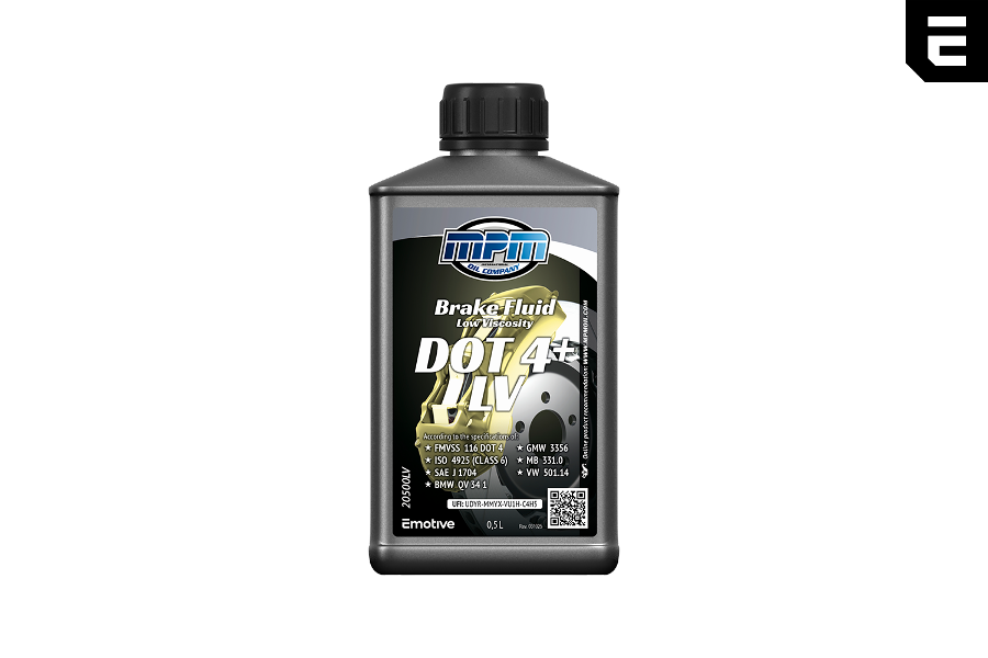 Гальмівна рідина MPM / DOT4+ Lov Viscosity / 500 мл / ( VW 501.14, BMW QV 34 1, GMW 3356)