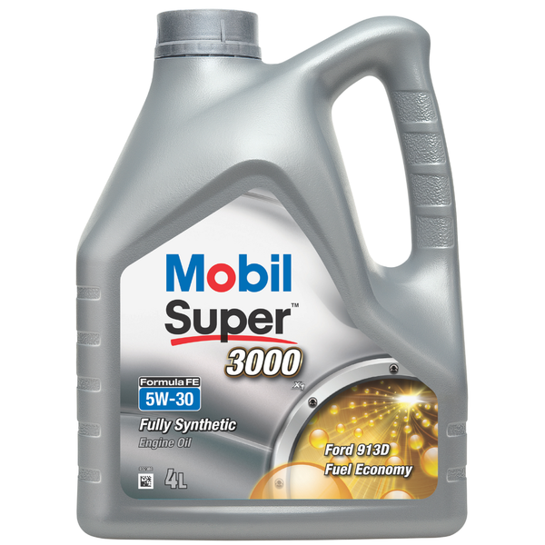 Моторна олива MOBIL Super 3000 FE / 5W-30 / 4 л. / (ACEA A5/B5, Ford WSS-M2C913-C)