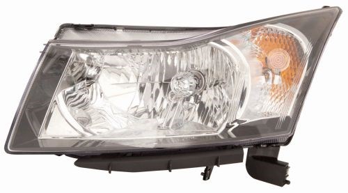 CTCRUZE 09 - Фара права H4 з поворотн., електричне регулювання, з мотор., чорна рамка [DEPO]