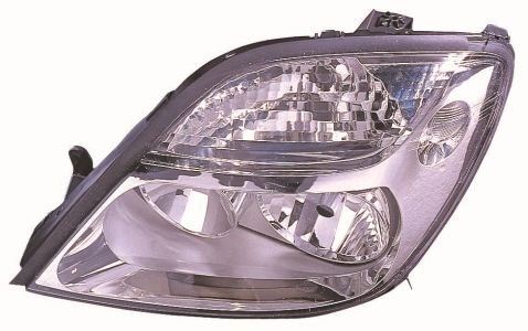 Фара права H1/H7, автоматичне регулювання (серебр. рамка) 10/99- [DEPO]