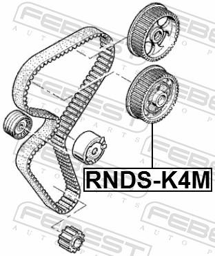 ШКІВ РЕГУЛЯТОРА ФАЗИ ГАЗОРОЗПОДІЛУ K4M
