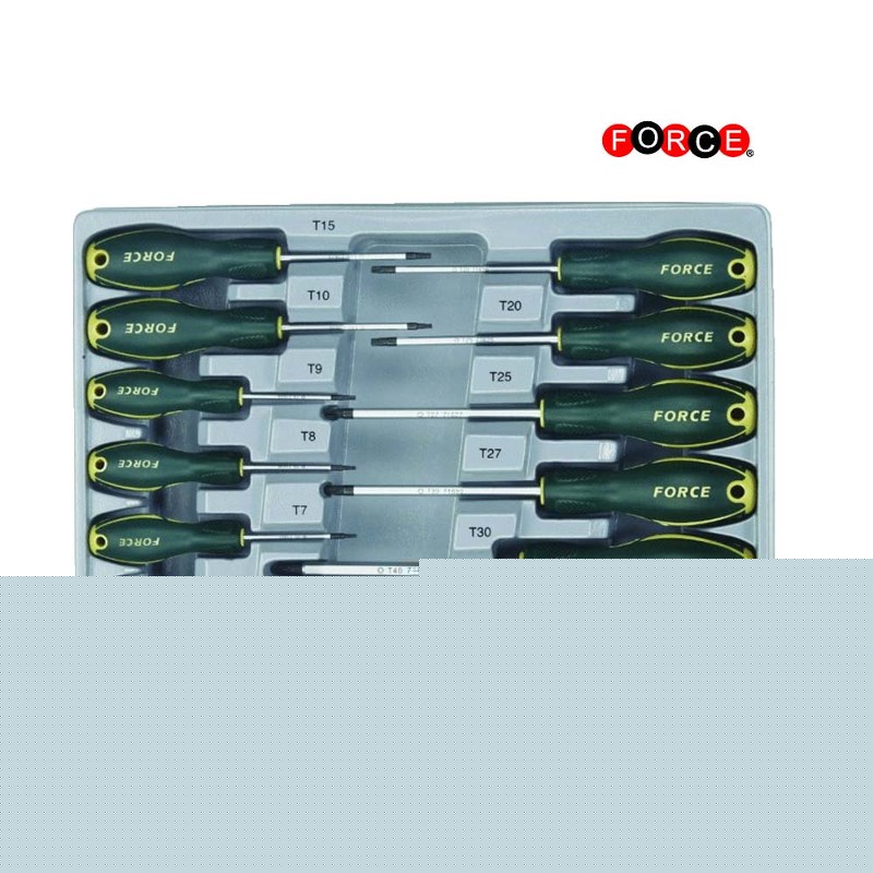 Набір викруток TORX T5-T45 13 од. Набір викруток TORX з отвором.
