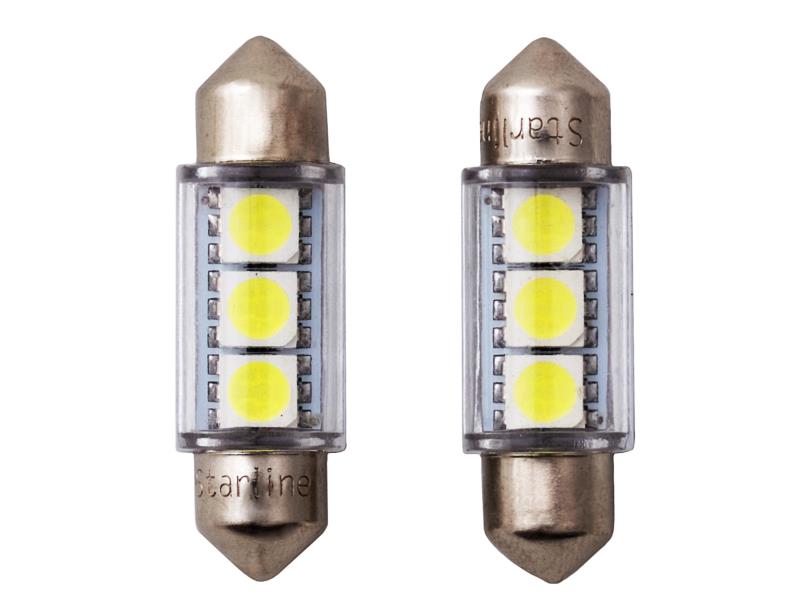 Starline LED  C5W 12V T11 SV8,5-8 36mm, CW, 2db