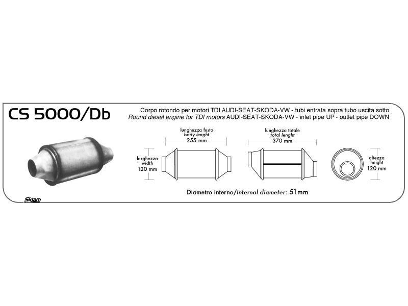 Starline univerzális katalizátor VW diesel 2000ccm-ig