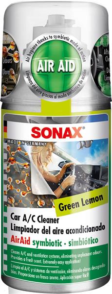 Sonax Klímatisztító spray GREEN-LEMON 100ml ;Br. kisker egységár: 19 236 Ft/l