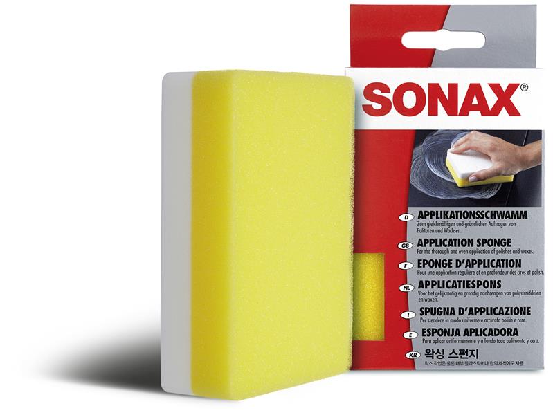 Sonax kombinált szivacs, políranyag és wax felviteléhez sárga-fehér
