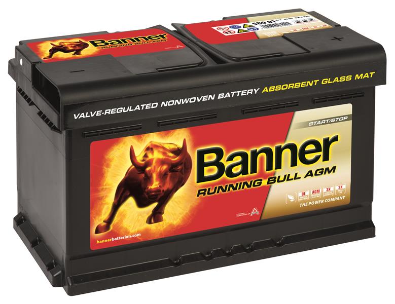 Banner akku Running Bull AGM 12V 80Ah 800A J+ 315x175x190 B13 Banner akkumulátor