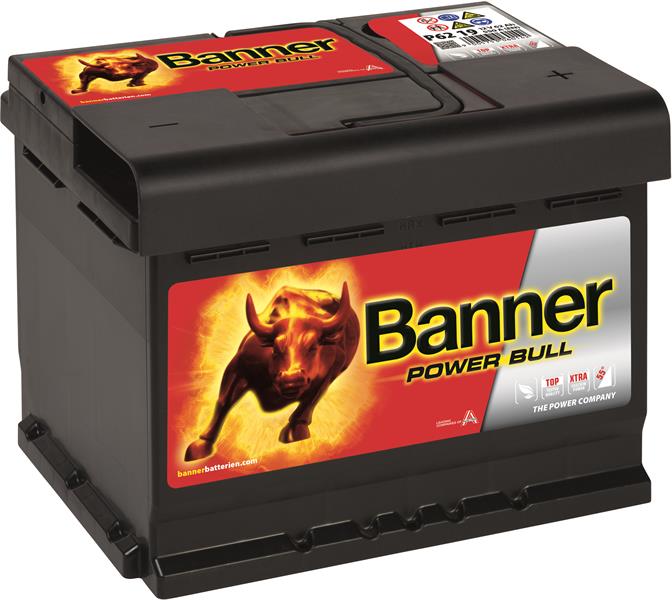 Banner akku Power Bull 12V 62Ah 550A J+ 241x175x190 B13 Banner akkumulátor