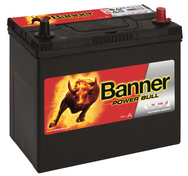 Banner akku Power Bull 12V 45Ah 390A J+ 238x129x203 B00 Banner akkumulátor