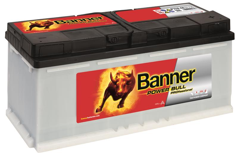 Banner akku Power Bull Professional 12V 110Ah 850A J+ 394x175x190 B13 Banner akkumulátor