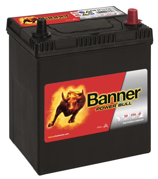 Banner akku Power Bull 12V 40Ah 330A J+ 187x127x204 B00 Banner akkumulátor