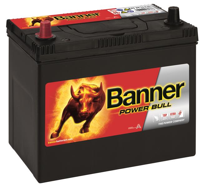 Banner akku Power Bull 12V 45Ah 390A B+ 238x129x203 B00 Banner akkumulátor