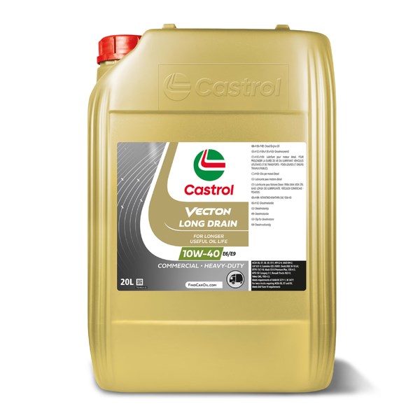 Castrol Vecton LngDrn 10W-40 E6/E9 20L ;Br. kisker egységár: 3 313 Ft/l