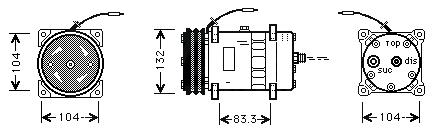 Klímakompresszor Universal SD5H14-S6634