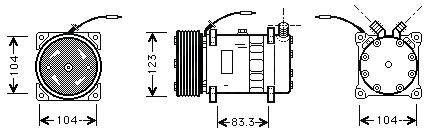 Klímakompresszor Universal SD7H15-8028