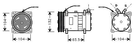 Klíma Kompresszor  Universal SD7H15-8017