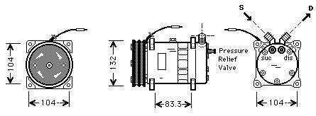 Klíma Kompresszor  Universal SD508-9263