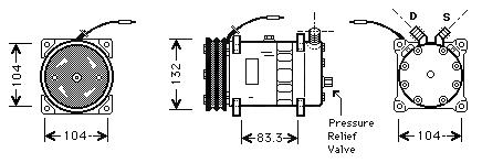 Klímakompresszor Universal SD7H15-8061