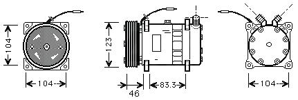 Klíma Kompresszor  Universal SD7H15-8026