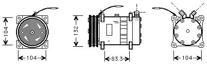Klíma Kompresszor . Universal SD7H15-8024 *