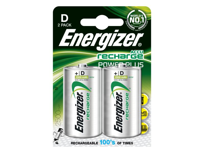 Energizer Újratölthető akkumulátor - R20 D/Góliát 2500 mAh 2db