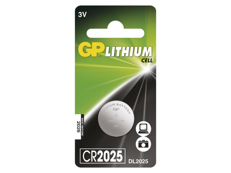 GP CR2025 lítium gombelem - 1db