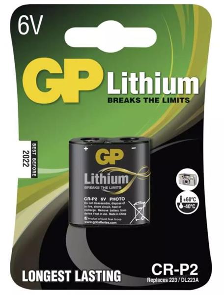 GP lítium elem CR-P2, 1 db