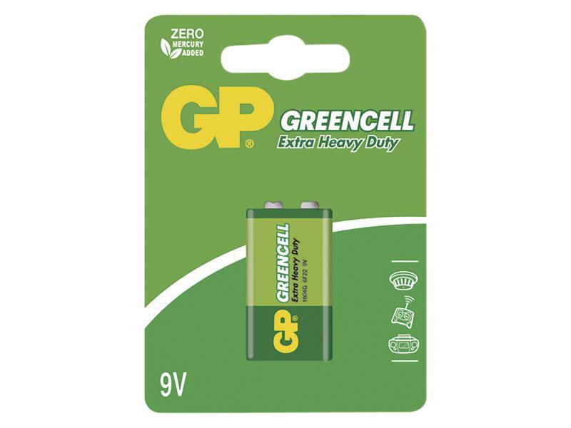 GP Greencell elem 6F22 Cink-klorid (9V) 1db
