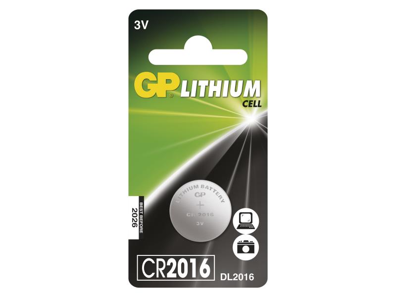 GP CR2016 lítium gombelem - 1db