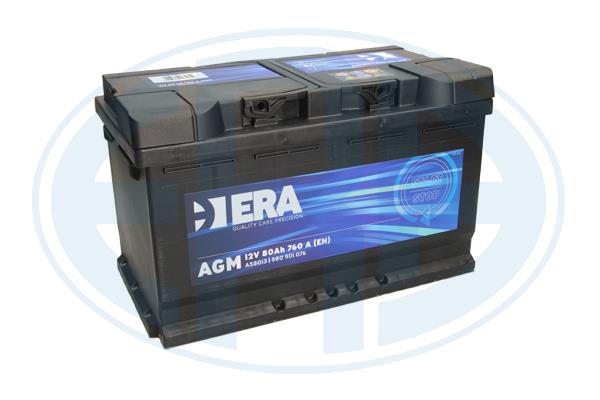 ERA akkumulátor AGM 12V 80Ah 760A J+