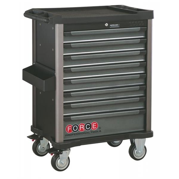 Szerszámkocsi 385db - fekete, 8 fiók