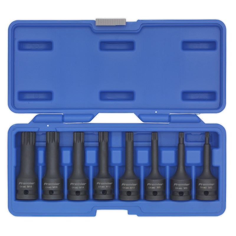 Набір коротких ударних головки 1/2" XZN M8-M18