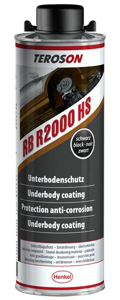 TEROSON RB R2000 HS BK 1 liter Alvázvédő, oldószeres, gumi-gyanta töltésű, fekete