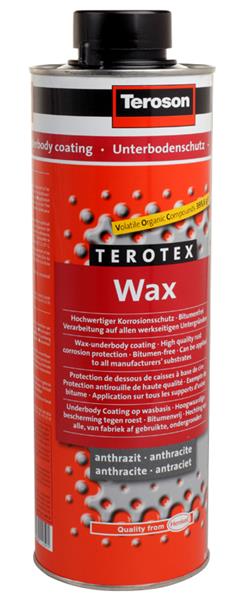 Terotex UBC Wax, 1 liter, Alvázvédő, oldószeres, viasz töltésű, antracit ;Br. kisker egységár: 13 275 Ft/l