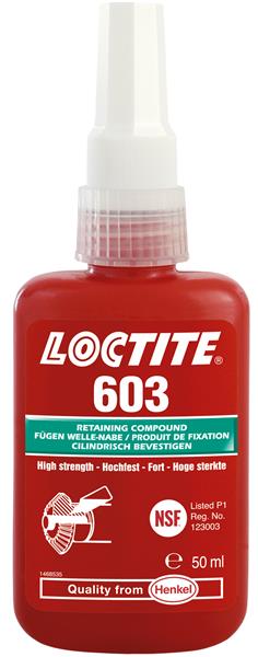 Loctite 603, 10 ml, Nagy szilárdságú, olajtűrő csaprögzítő kis résmérethez ;Br. kisker egységár: 581 152 Ft/l