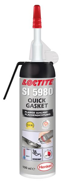 LOCTITE SI 5980 Quick Gasket felülettömítő, olajálló, veszélyjel mentes, fekete 100 ml