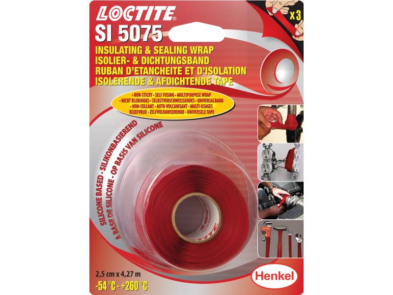 Loctite 5075, 25 mm x 4,27 m, Önvulkanizálódó tömítő-, szigetelő-, rögzító szalag